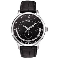 Buy Tissot Gents T Classic Black Leather Strap Watch T063.637.16.057.00 online