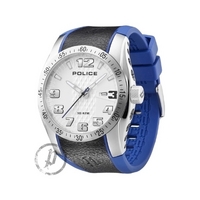 Buy Police Gents Rubber Strap Watch 12557JS-04B online