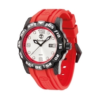 Buy Timberland Gents Belknap Red Rubber Strap Watch 13317JSB-04 online