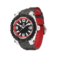 Buy Timberland Gents Hookset Black Material Strap Red Detail Watch 13321JSTB-02 online