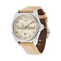 Buy Timberland Gents Back Bay Cream Leather Strap Watch 13329JS-07 online