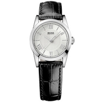 Buy Hugo Boss Ladies Black Leather Strap Watch 1502281 online