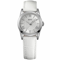 Buy Hugo Boss Ladies White Leather Strap Watch 1502305 online