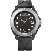 Buy Boss Orange Gents Rubber Strap Watch 1512664 online