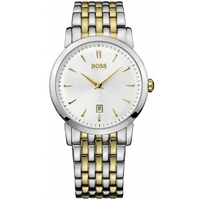 Buy Hugo Boss Gents 2 Tone Steel Bracelet Watch 1512721 online