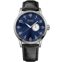 Buy Hugo Boss Gents Black Leather Strap Watch 1512790 online