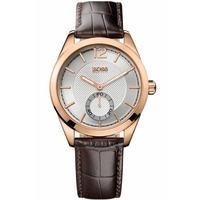 Buy Hugo Boss Gents Brown Leather Strap Watch 1512794 online