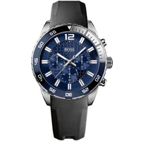 Buy Hugo Boss Gents Black Rubber Strap Watch 1512803 online