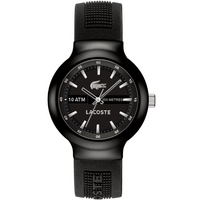 Buy Lacoste Gents Borneo Black Rubber Strap Watch 2010657 online