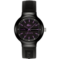 Buy Lacoste Gents Borneo Black Rubber Strap Watch 2010659 online