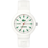 Buy Lacoste Gents Borneo White Rubber Strap Watch 2010661 online