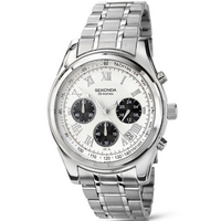 Buy Sekonda Gents Chronograph White Dial Watch 3417 online