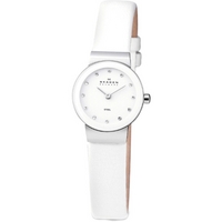 Buy Skagen Ladies Leather Strap Watch 358XSSLWW online