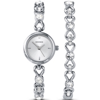 Buy Sekonda Ladies Stainless Steel Bracelet and Watch Set 4340G online