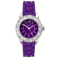 Buy Sekonda Ladies Party Time Purple Rubber Strap Watch 4449 online