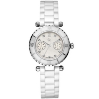 Buy Gc Ladies Mother of Pearl White Ceramic Bracelet Watch 46003L1 online