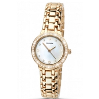 Buy Sekonda Champagne Pearl Ladies Gold Tone Steel Bracelet Watch 4690 online