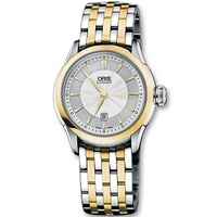 Buy Oris Ladies Artelier Meshed 2-Tone Steel Bracelet Watch 56176044351MB online