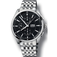 Buy Oris Gents Artix Silver Tone Bracelet Chronograph Watch 67476444054MB online