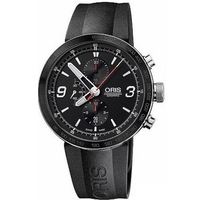 Buy Oris Gents TT1 Black Rubber Strap Chronograph Watch 67476594174RS online