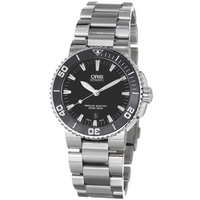 Buy Oris Gents Aquis Date Silver Tone Bracelet Watch 73376534154MB online