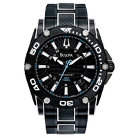 Buy Bulova Gents Precisionist Carbon Fibre Watch 98B153 online