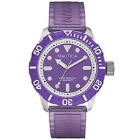 Buy Nautica Gents BFD 100 Purple Rubber Watch A09606G online