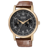 Buy Citizen Gents Vintage Strap Rose Gold Tone Watch AO9003-08E online