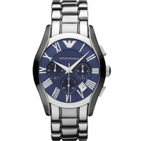 Buy Emporio Armani Gents Chronograph Silver Tone Bracelet Watch AR1635 online