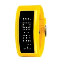 Buy Black Dice Yellow Unisex Guru LED Watch online