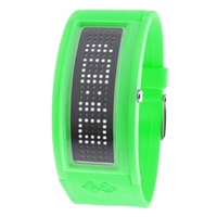 Buy Black Dice Green Unisex Guru LED Watch online