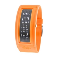 Buy Black Dice Orange Unisex Guru LED Watch online