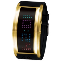 Buy Black Dice Gents Gold Plated Digital Watch BD-060-03 online