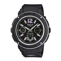 Buy Casio Ladies Baby-G Black Chronograph Watch BGA-150-1BER online