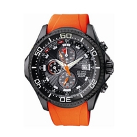 Buy Citizen Gents Divers Orange Rubber Strap Watch BJ2119-06E online