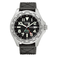 Buy Citizen Gents Royal Marine Commando Multi Time Zones Strap Watch BJ9140-01E online