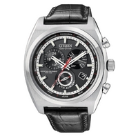 Buy Citizen Gents Calibre 8700 Black Leather Strap Watch BL8120-01E online