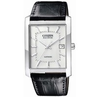 Buy Citizen Gents Eco Drive Black Leather Strap Watch BM6781-04A online