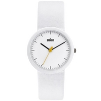 Buy Braun Ladies White Leather Strap Watch BN0021WHWHWHL online