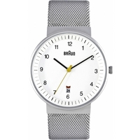 Buy Braun Gents Silver Bracelet Watch BN0032WHSLMHG online