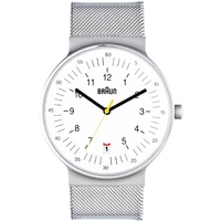 Buy Braun Gents Stainless Steel White Dial Watch BN0082WHSLMHG online