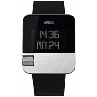 Buy Braun Gents Digital Black Rubber Strap Watch BN0106SLBKG online