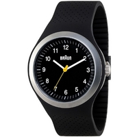 Buy Braun Gents Black Rubber Strap Watch BN0111BKBKG online