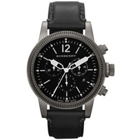 Buy Burberry Gents The Utilitarian Black Chronograph Leather Strap Watch BU7813 online