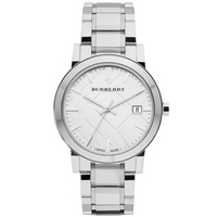 Buy Burberry Gents The City Silver Tone Steel Bracelet Watch BU9000 online