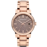 Buy Burberry Ladies The City Rose Gold Tone Bracelet Watch BU9005 online