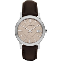 Buy Burberry Gents The City Classic Brown Leather Strap Watch BU9011 online