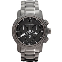 Buy Burberry Gents Endurance Chronograph Gun Metal Steel Bracelet Watch BU9801 online