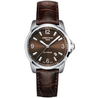 Buy Certina Gents Podium Brown Leather Strap Watch C0012101629700 online