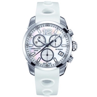 Buy Certina Gents Mother Of Pearl White Rubber Chrono Watch C0164171711700 online